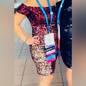 Sequined party dress